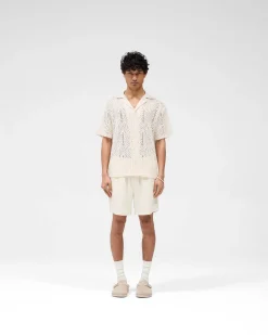 Represent All Over Crochet Shirt - Off White><noscript><img width=