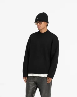 Represent Alpaca Blend Sweater - Jet Black> Knitwear