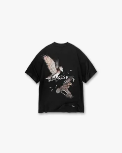 Represent Birds Of Prey T-Shirt - Off Black> T-Shirts