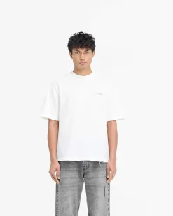 Represent Block Logo T-Shirt - Flat White><noscript><img width=