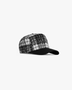 Represent Check Initial Trucker Cap - Jet Black White> Caps