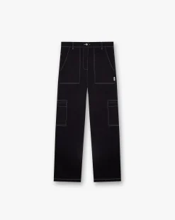 Represent Contrast Stitch Pant - Jet Black> Pants