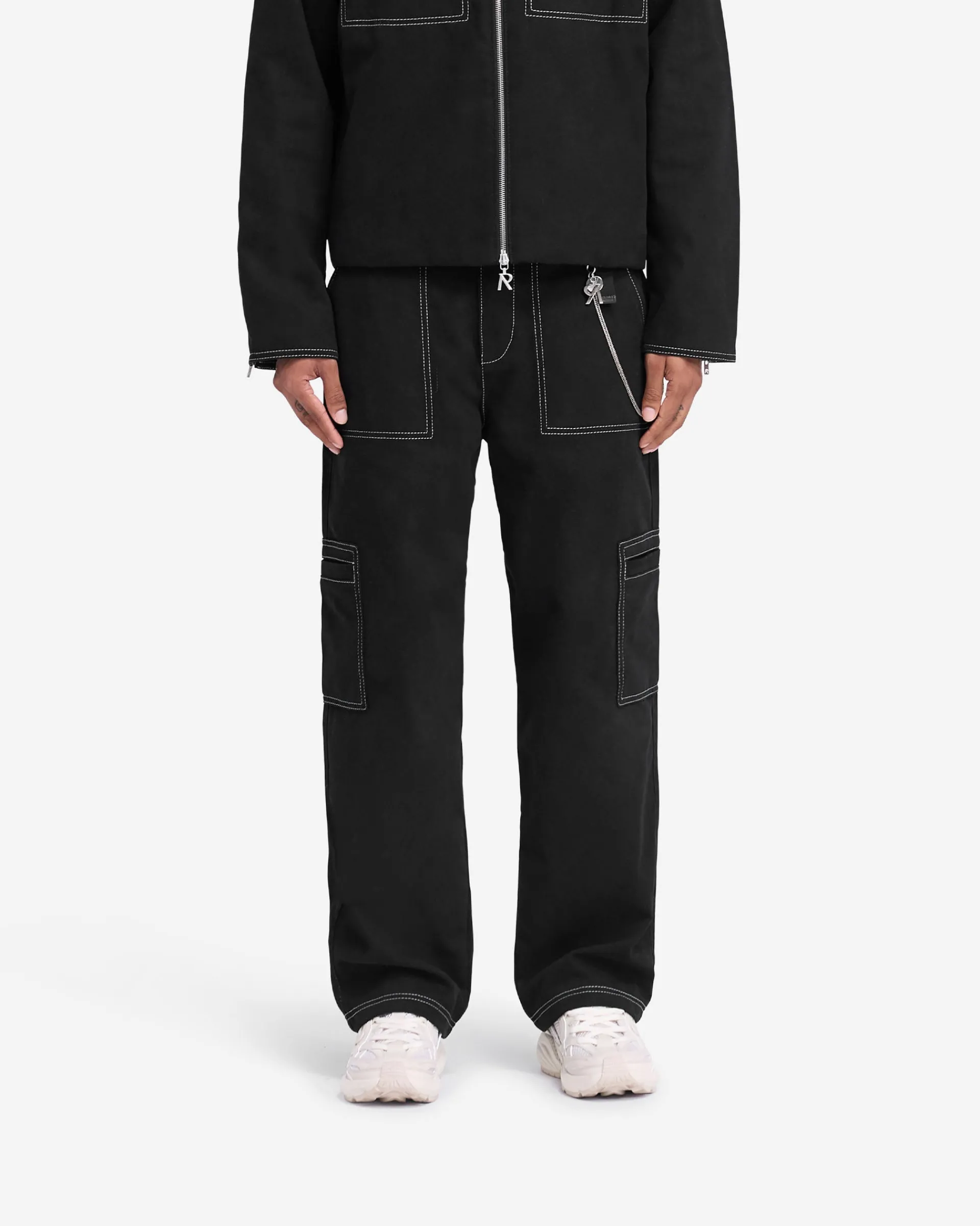 Represent Contrast Stitch Pant - Jet Black> Pants