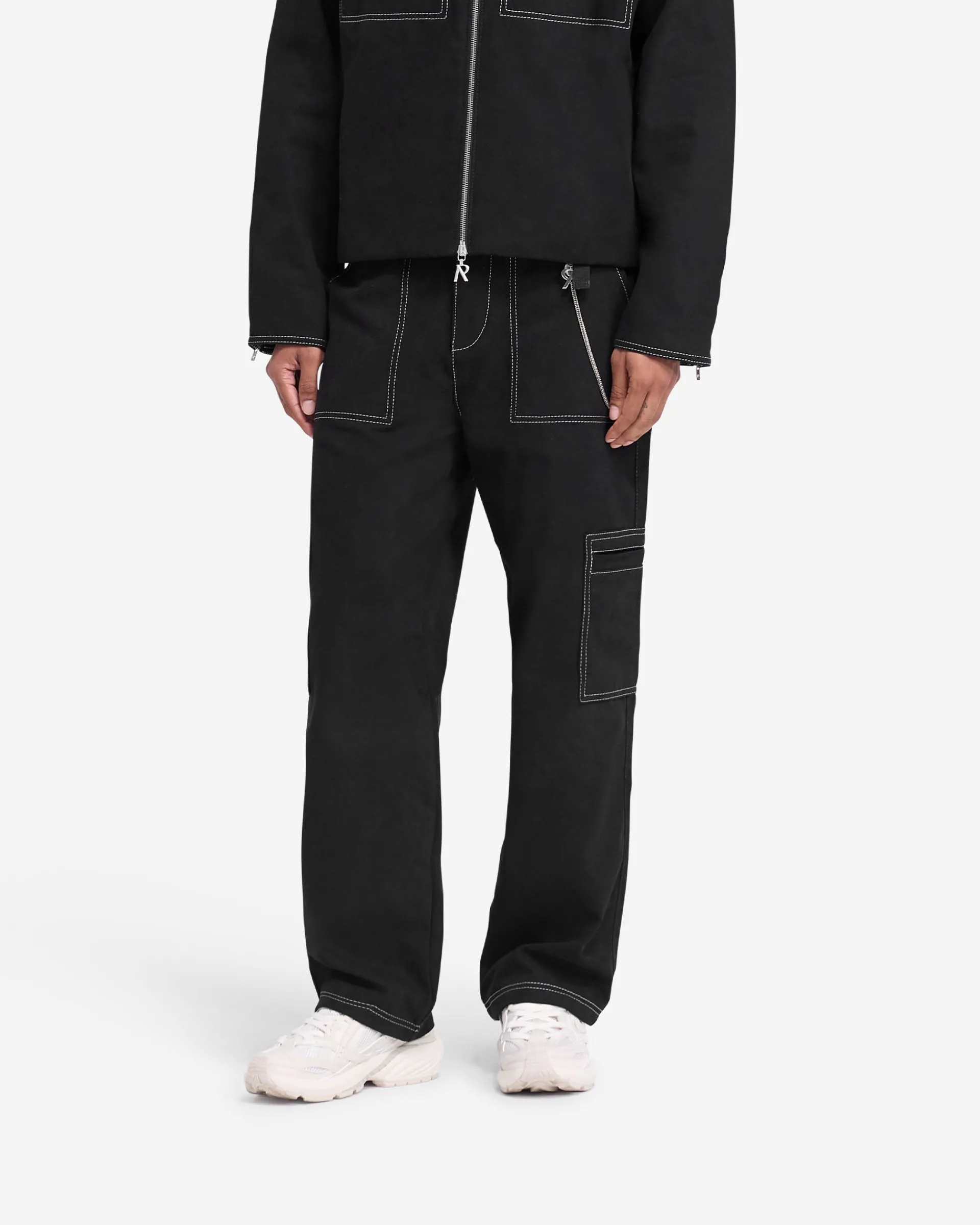 Represent Contrast Stitch Pant - Jet Black> Pants