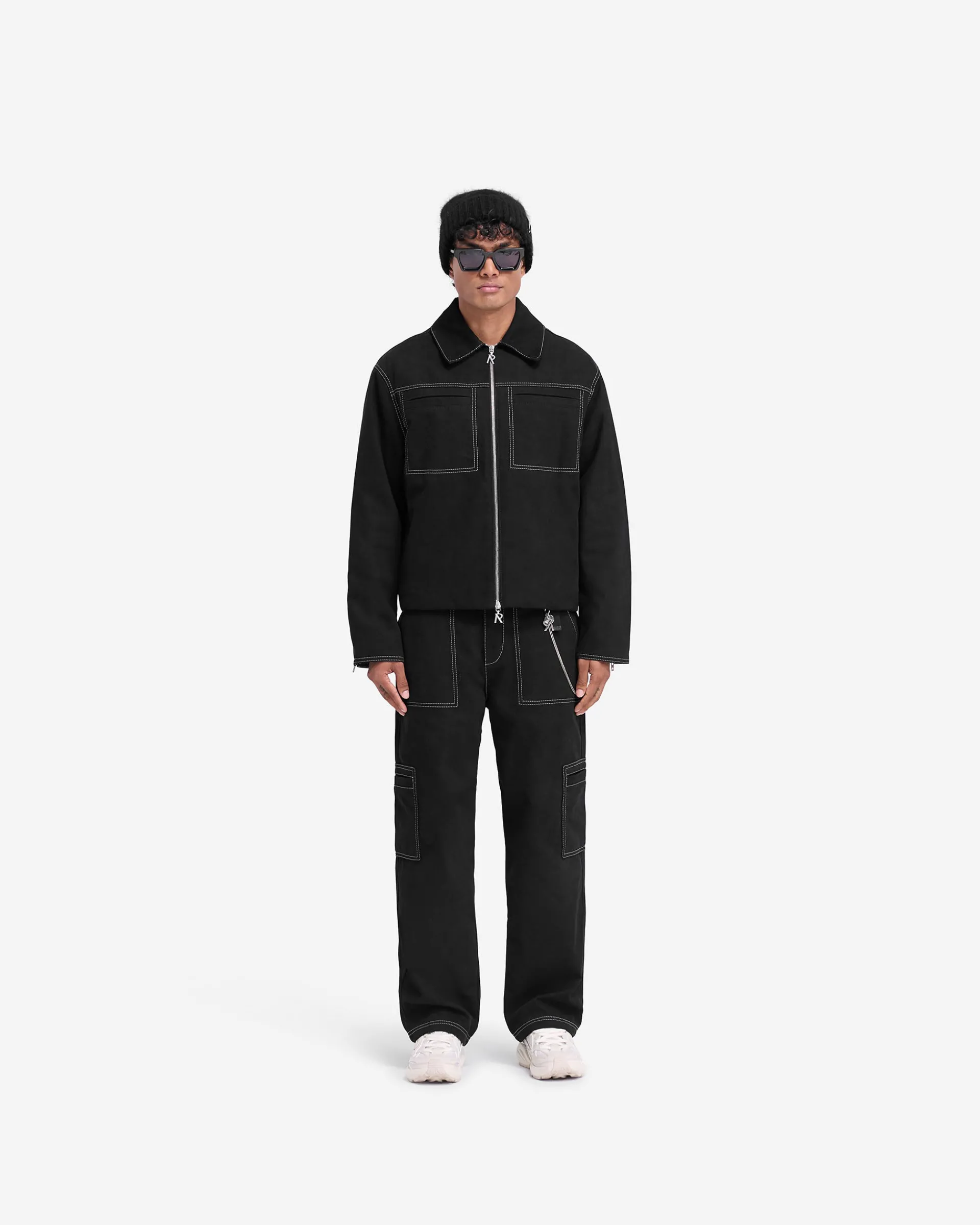 Represent Contrast Stitch Pant - Jet Black> Pants