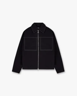 Represent Contrast Stitch Smart Jacket - Jet Black> Outerwear