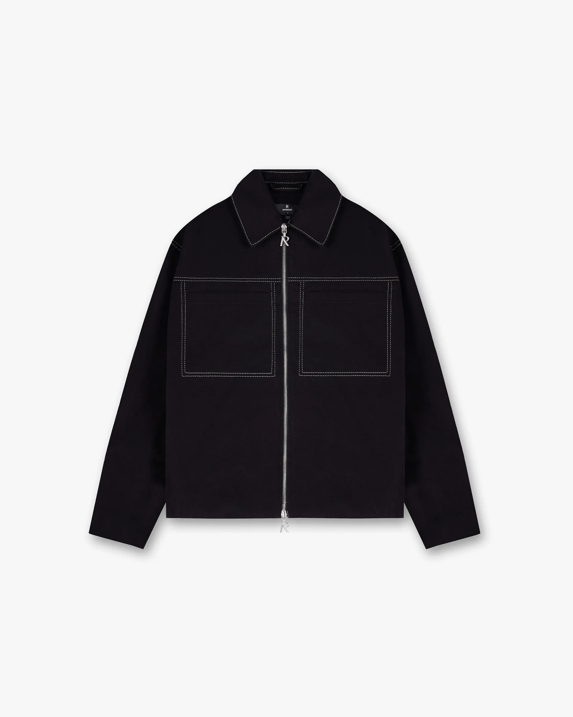 Represent Contrast Stitch Smart Jacket - Jet Black> Outerwear