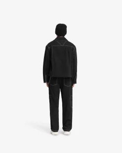 Represent Contrast Stitch Smart Jacket - Jet Black><noscript><img width=