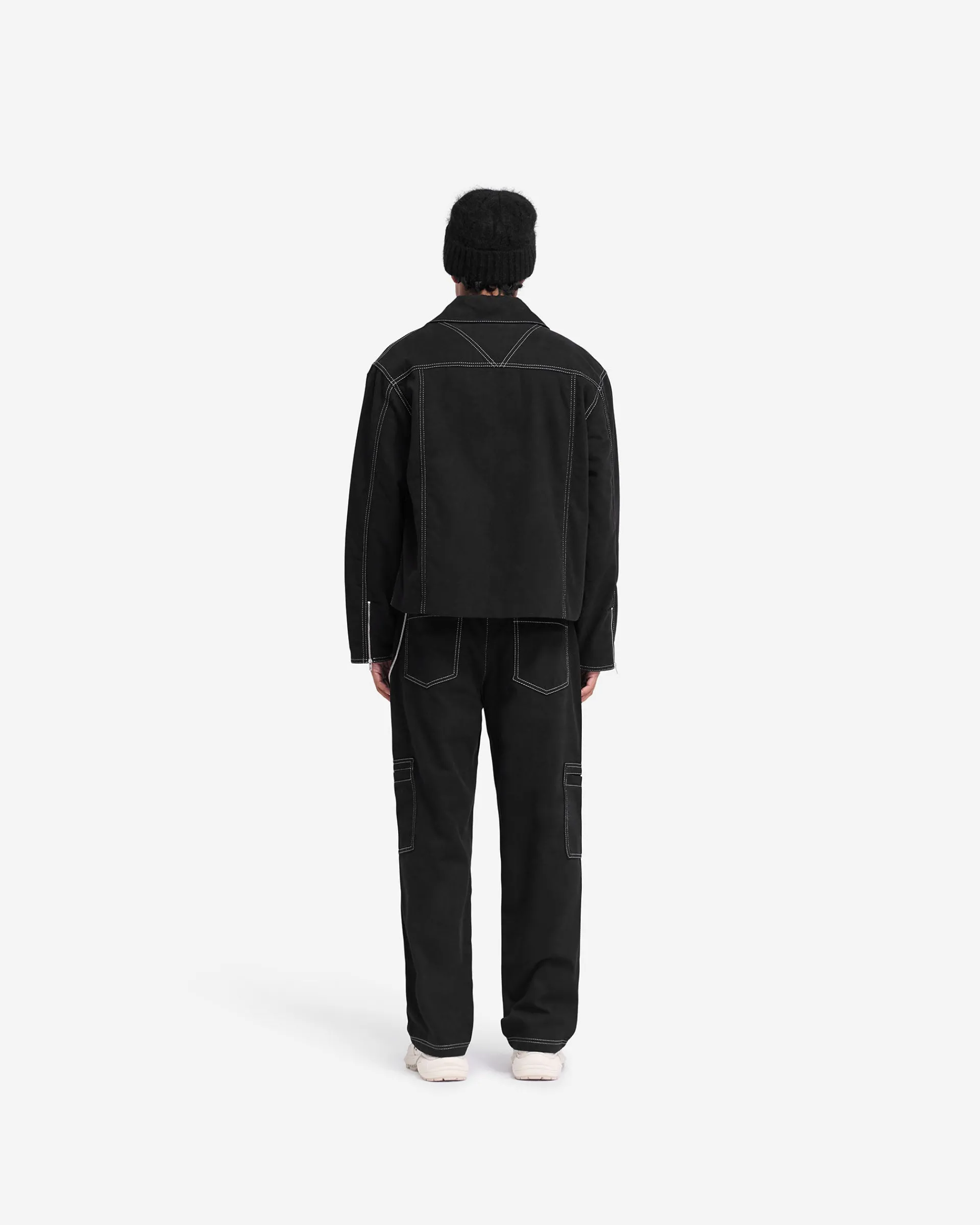 Represent Contrast Stitch Smart Jacket - Jet Black> Outerwear