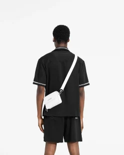 Represent Cracked Leather Cross Body Bag - Antique White><noscript><img width=