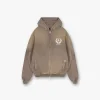Represent Crest Zip Up Hoodie - Dark Taupe> Hoodies
