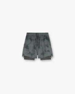 Represent 247 Distance 2-In-1 Short Printed - Dark Green> Bottoms/Shorts