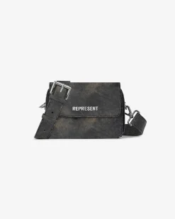 Represent Distressed Leather Camera Bag -> Bags