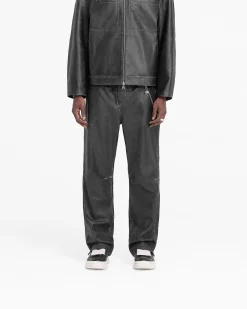 Represent Distressed Leather Pant -><noscript><img width=