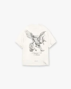Represent Elegance In Motion T-Shirt - Flat White> T-Shirts