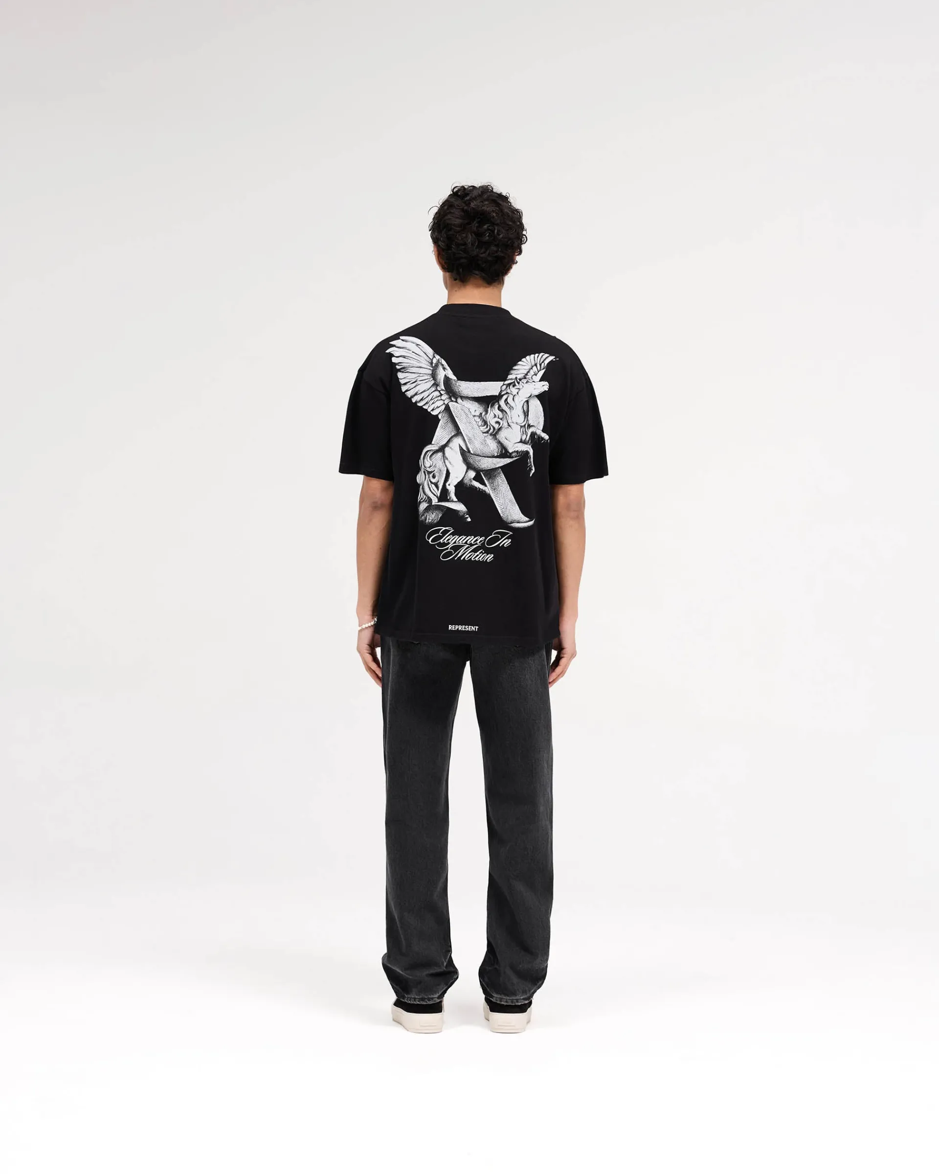Represent Elegance In Motion T-Shirt - Jet Black> T-Shirts