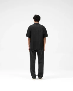 Represent Embroidered Bowling Shirt - Jet Black><noscript><img width=