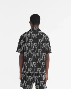 Represent Embroidered Initial Overshirt -><noscript><img width=