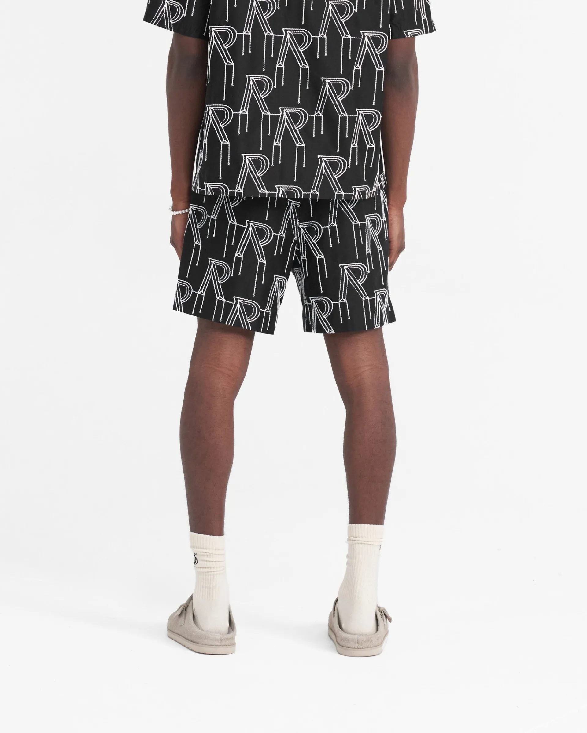 Represent Embroidered Initial Tailored Short -> Shorts