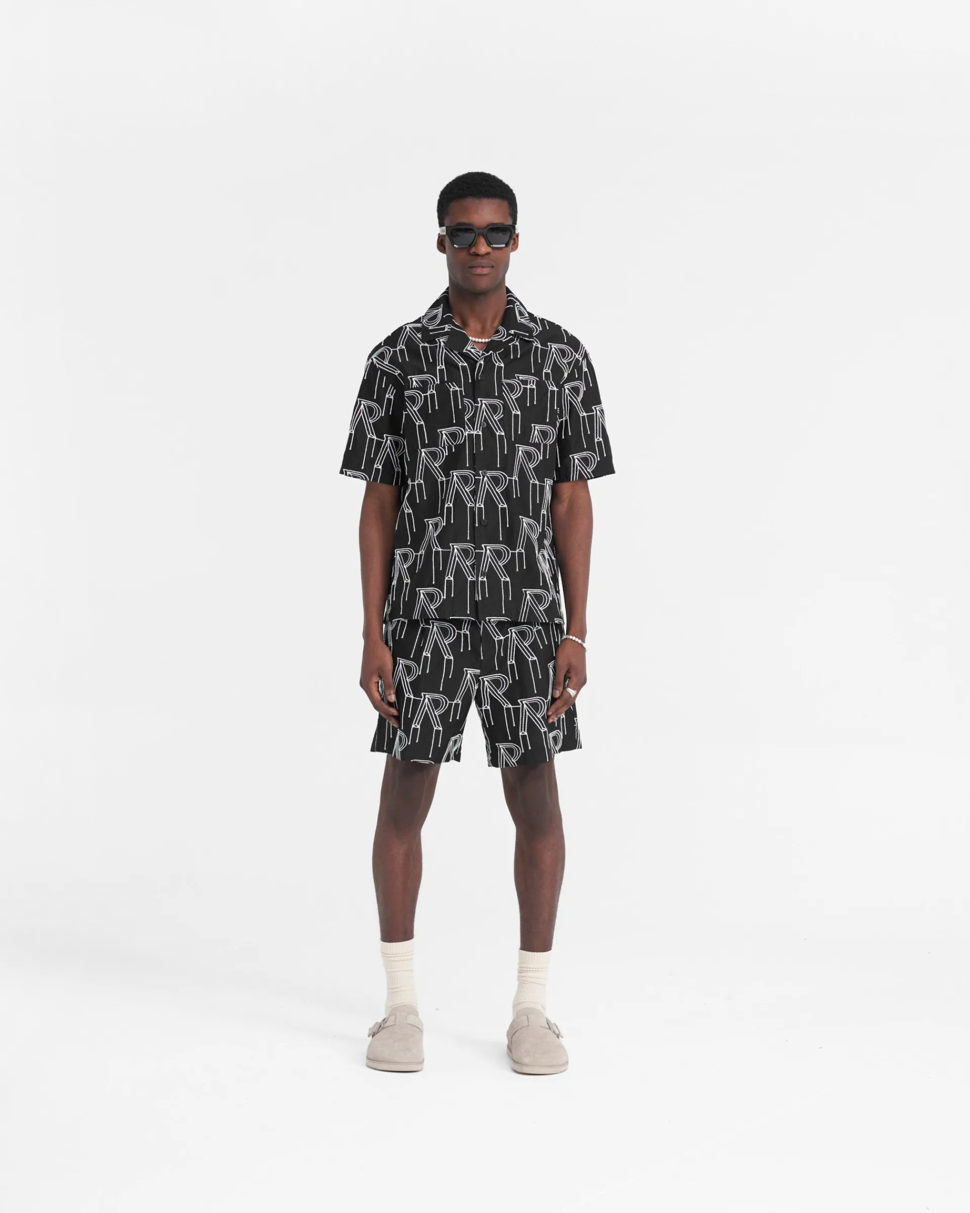 Represent Embroidered Initial Tailored Short -> Shorts