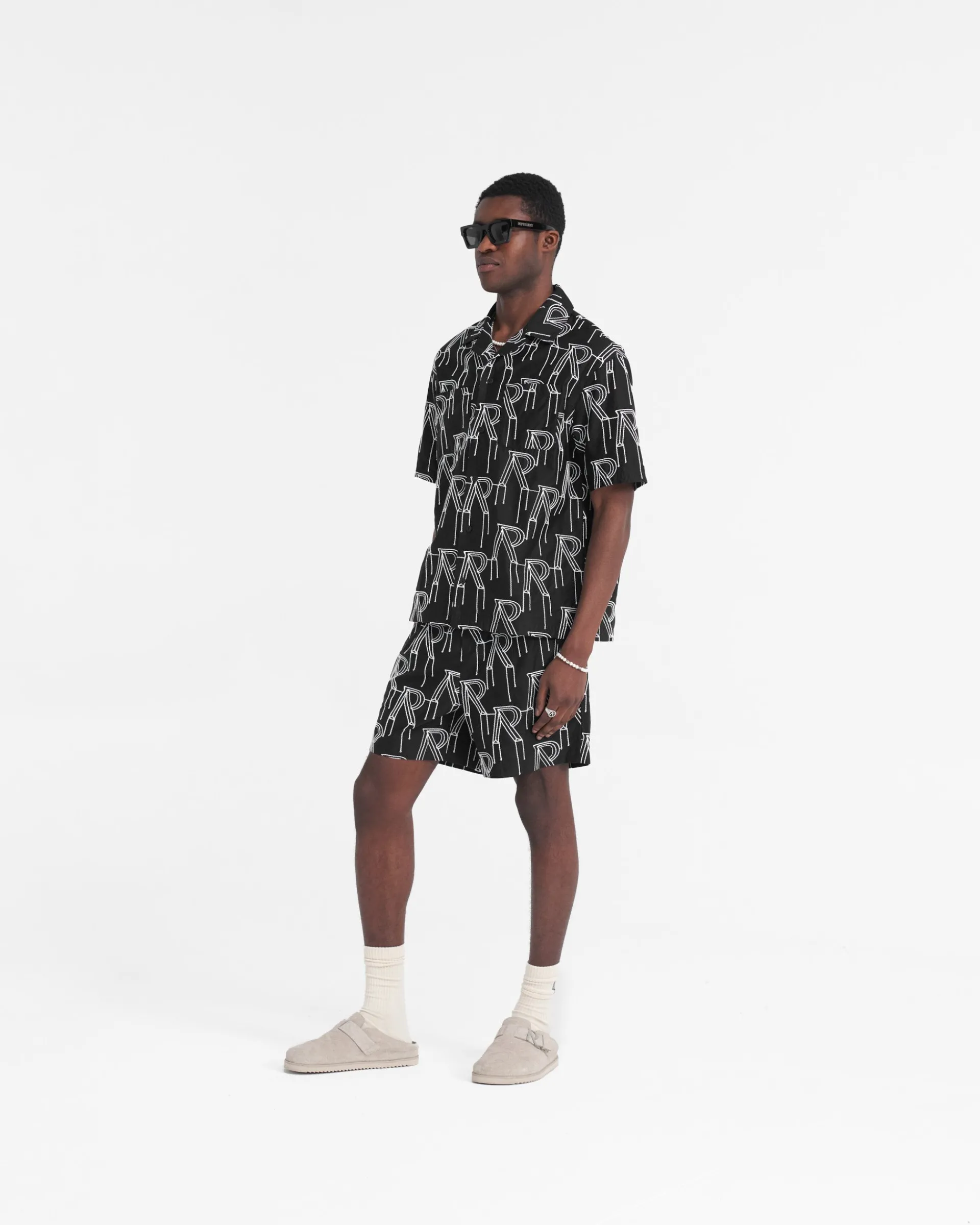Represent Embroidered Initial Tailored Short -> Shorts