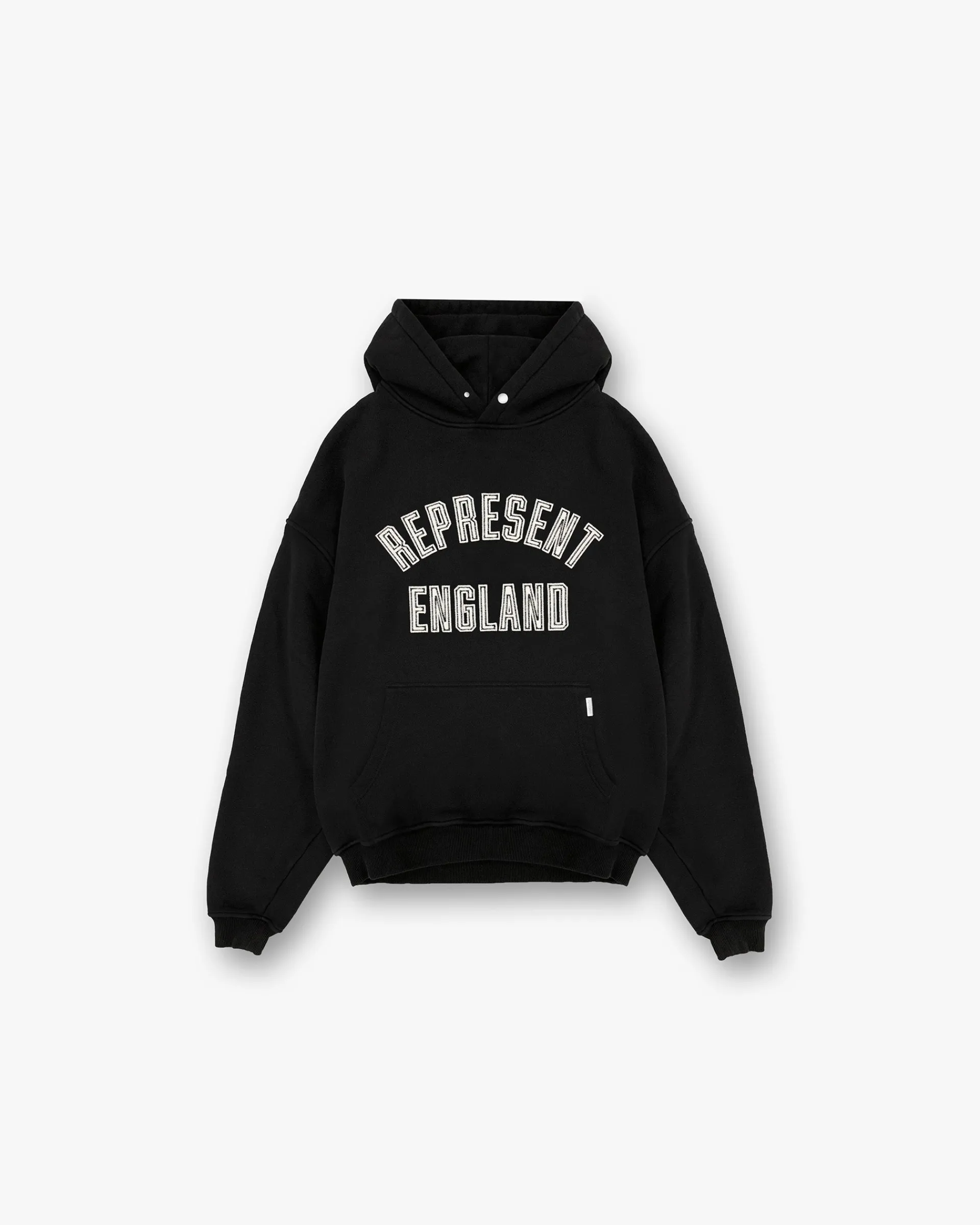 Represent England Applique Hoodie - Jet Black> Hoodies