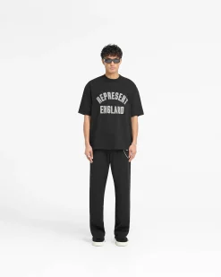 Represent England Applique T-Shirt - Jet Black><noscript><img width=