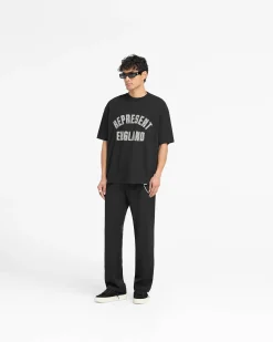 Represent England Applique T-Shirt - Jet Black><noscript><img width=