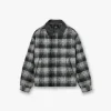 Represent Flannel Check Overshirt - Jet Black> Shirts