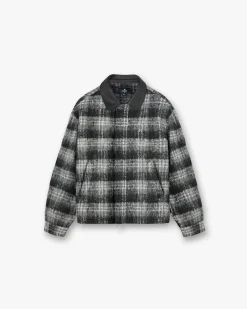 Represent Flannel Check Overshirt - Jet Black> Shirts