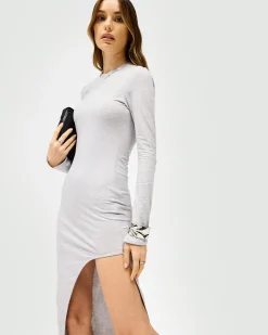 Represent Flow Dress - Grey Marl><noscript><img width=