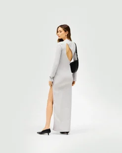 Represent Flow Dress - Grey Marl><noscript><img width=