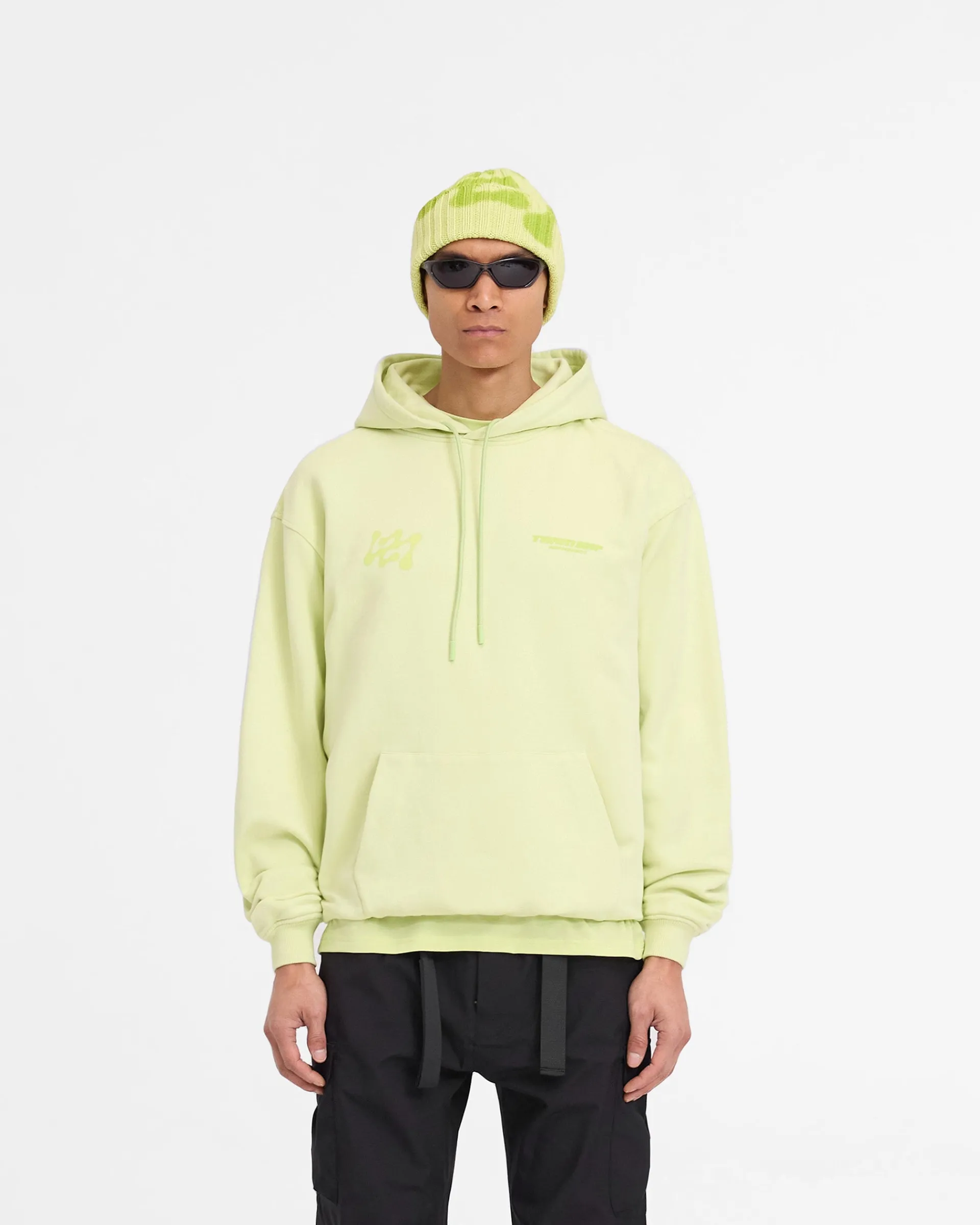 Represent 247 Future Terrains Oversized Hoodie - Shadow Lime> Hoodies