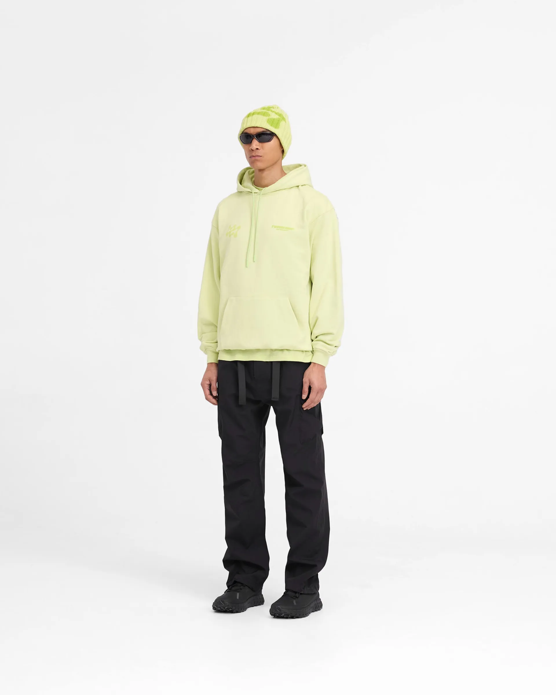 Represent 247 Future Terrains Oversized Hoodie - Shadow Lime> Hoodies