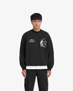 Represent Hermes Sweater - Jet Black><noscript><img width=