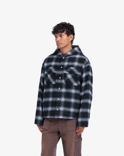 Represent Hooded Overshirt - Midnight Navy> Shirts