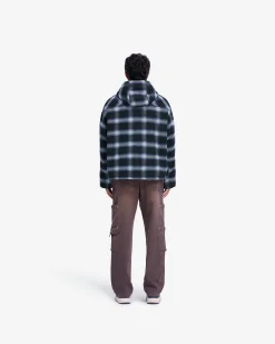 Represent Hooded Overshirt - Midnight Navy><noscript><img width=