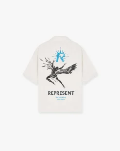 Represent Icarus Short Sleeve Shirt - Off White> Shirts