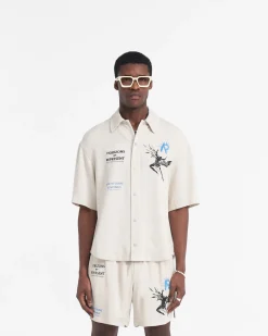 Represent Icarus Short Sleeve Shirt - Off White><noscript><img width=
