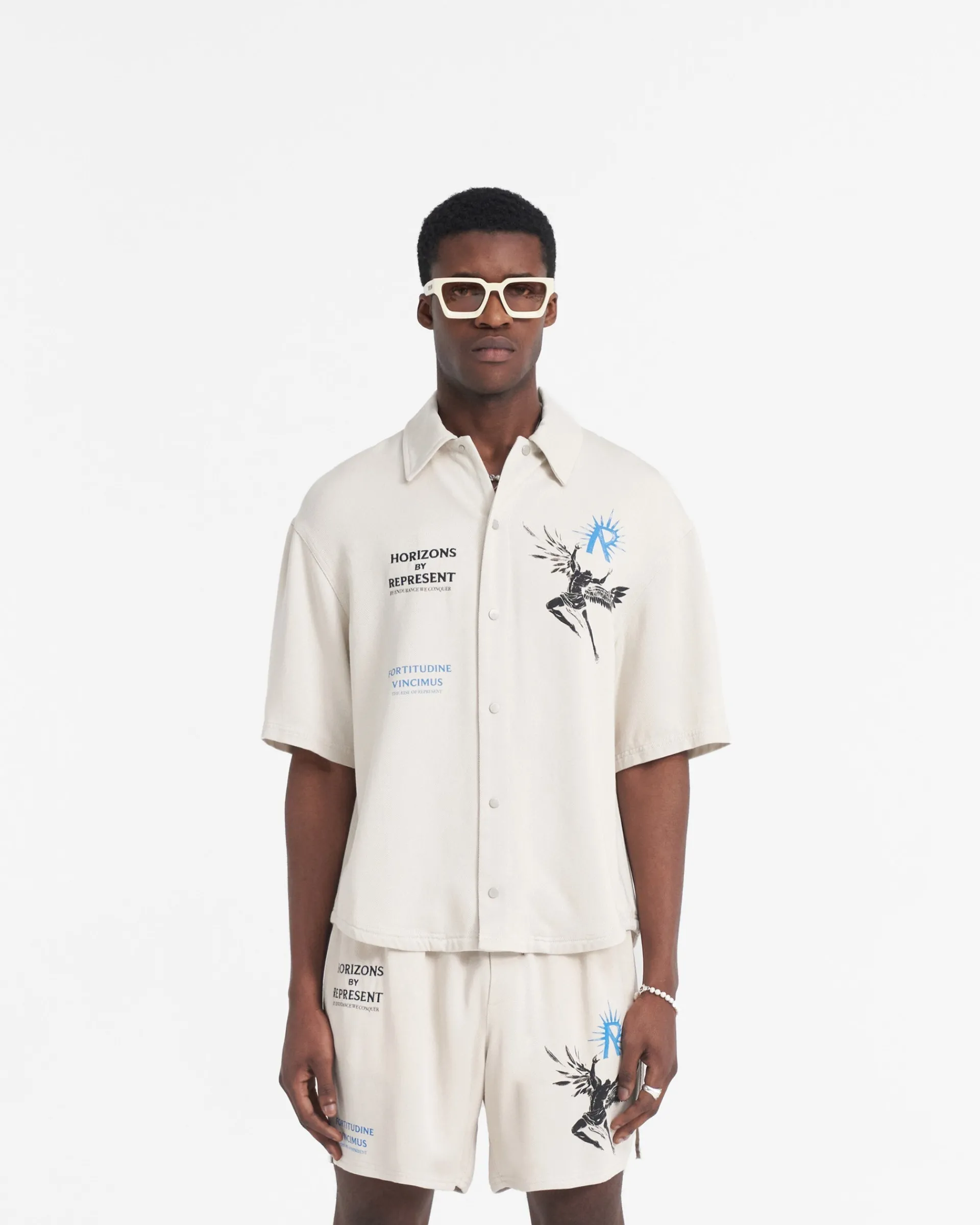 Represent Icarus Short Sleeve Shirt - Off White> Shirts