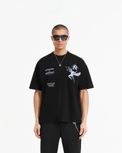 Represent Icarus T-Shirt - Jet Black Blue><noscript><img width=
