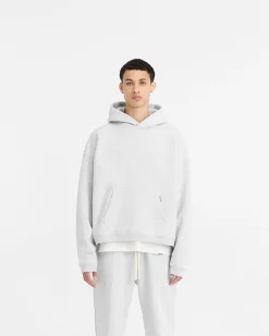 Represent Initial Boxy Hoodie - Ice Grey Marl><noscript><img width=