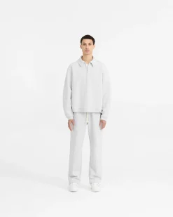 Represent Initial Boxy Quarter Zip - Ice Grey Marl><noscript><img width=