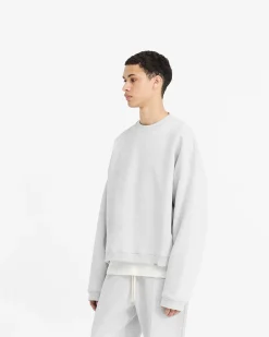 Represent Initial Boxy Sweater - Ice Grey Marl> Sweaters