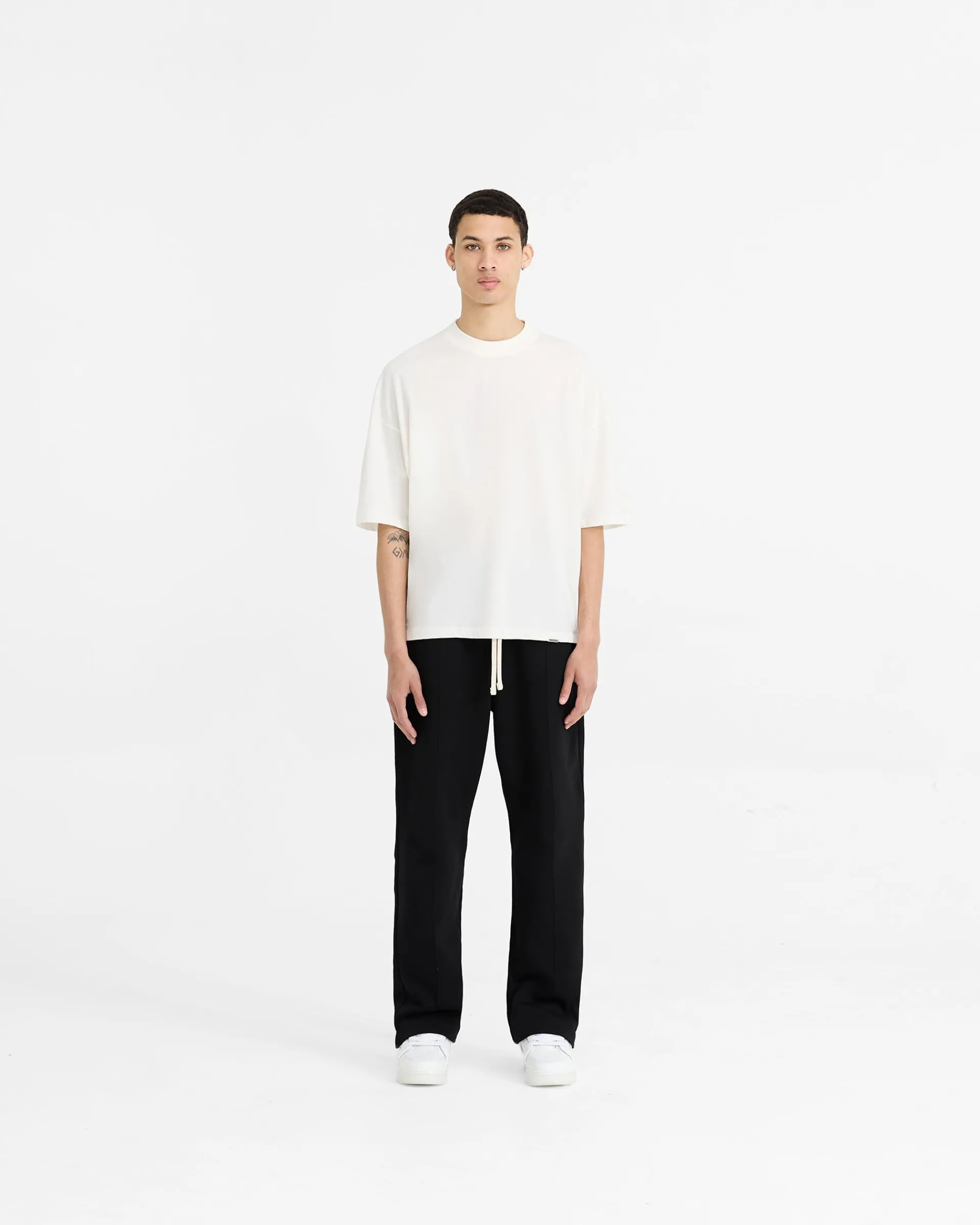 Represent Initial Boxy T-Shirt - Flat White> T-Shirts