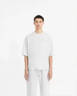Represent Initial Boxy T-Shirt - Ice Grey Marl><noscript><img width=