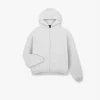 Represent Initial Boxy Zip Through Hoodie - Ice Grey Marl> Hoodies