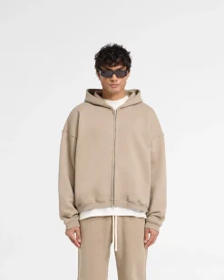Represent Initial Boxy Zip Through Hoodie -><noscript><img width=