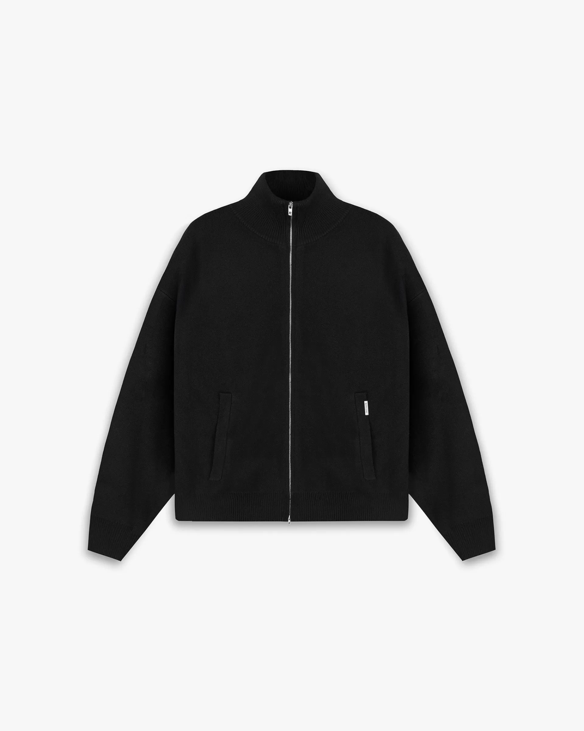 Represent Initial Knitted Track Jacket - Jet Black> Knitwear