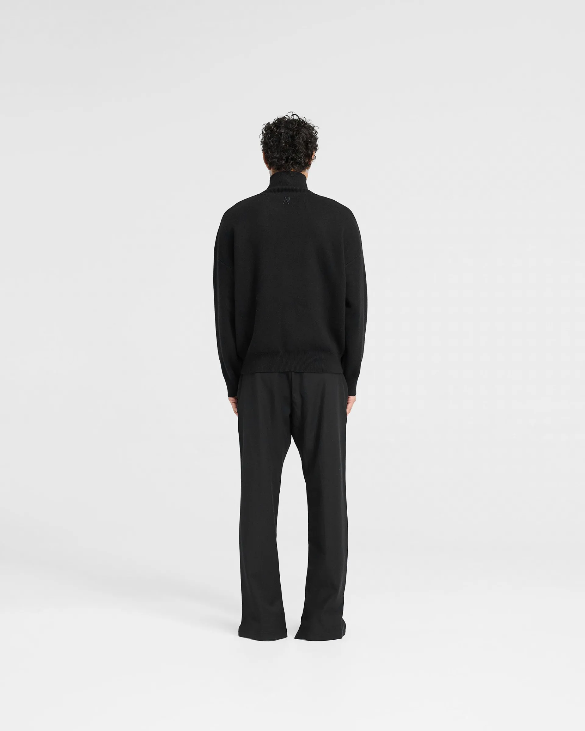 Represent Initial Knitted Track Jacket - Jet Black> Knitwear